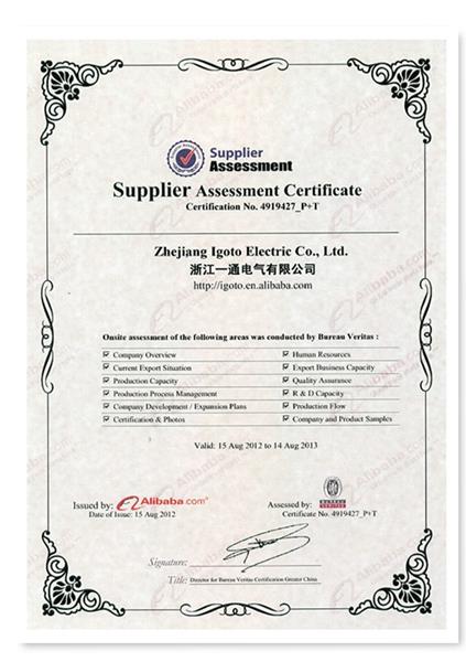Supplier Assessment by Alibaba